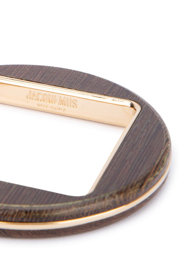 Le Bracelet Rond Goldbrown Principal:aluminium Wood Bracciali