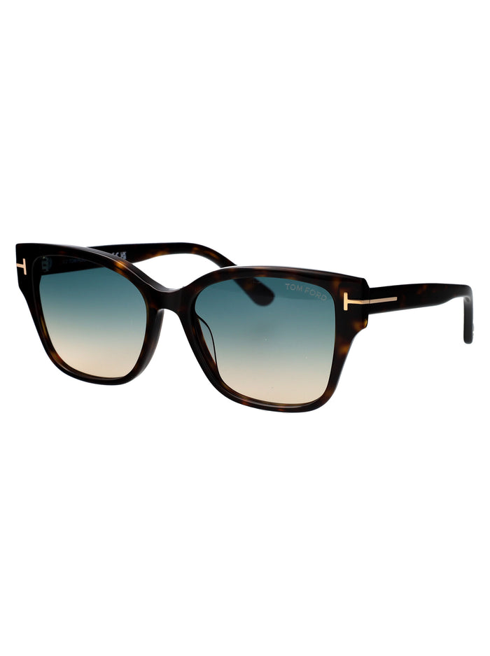 Elsa Avana Scura / Verde Grad Acetate Sunglasses