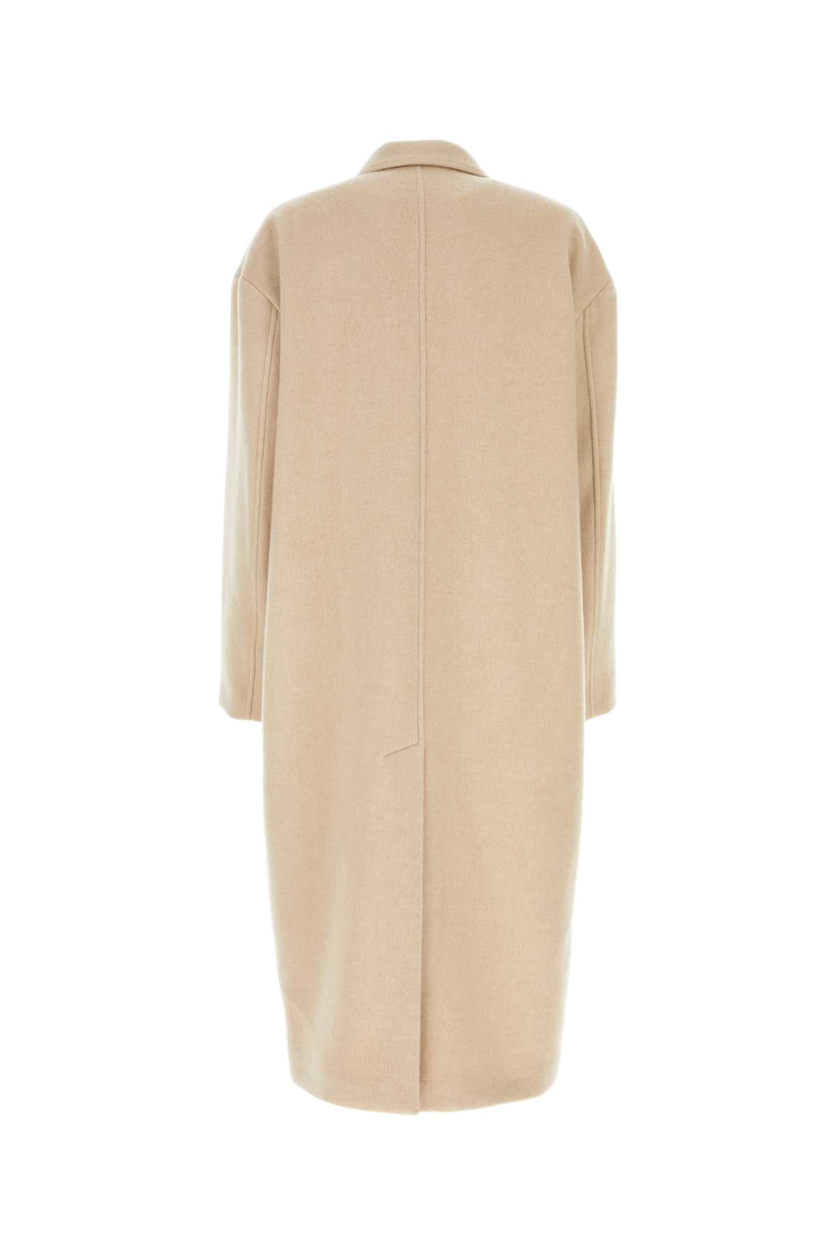 Sand Wool Blend Efezia Coat Beige Cappotti
