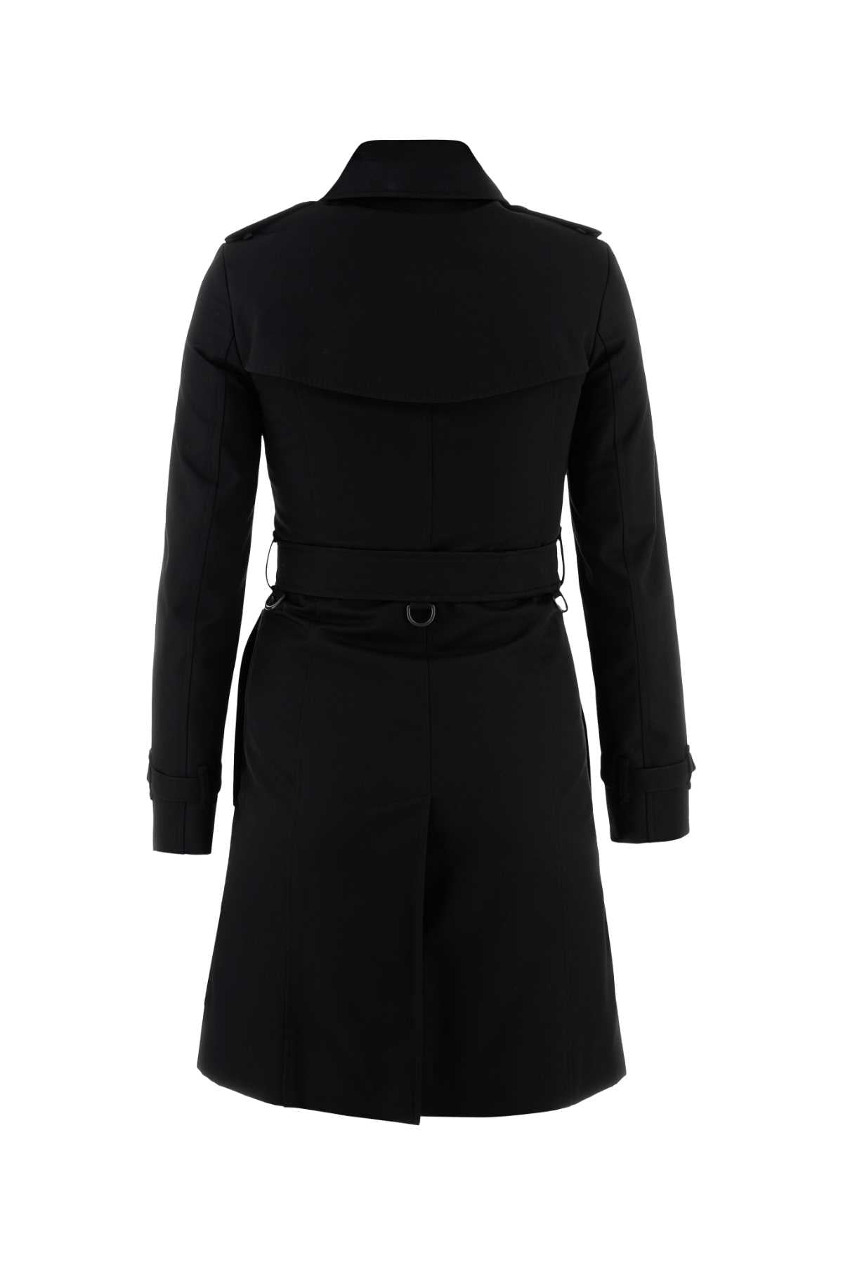 Black Cotton Trench Coat