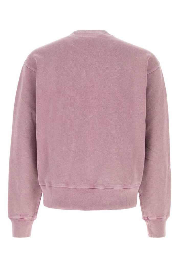 Antiqued Pink Cotton Sweatshirt Gentlemens Star Fleece Exterior: Felpe