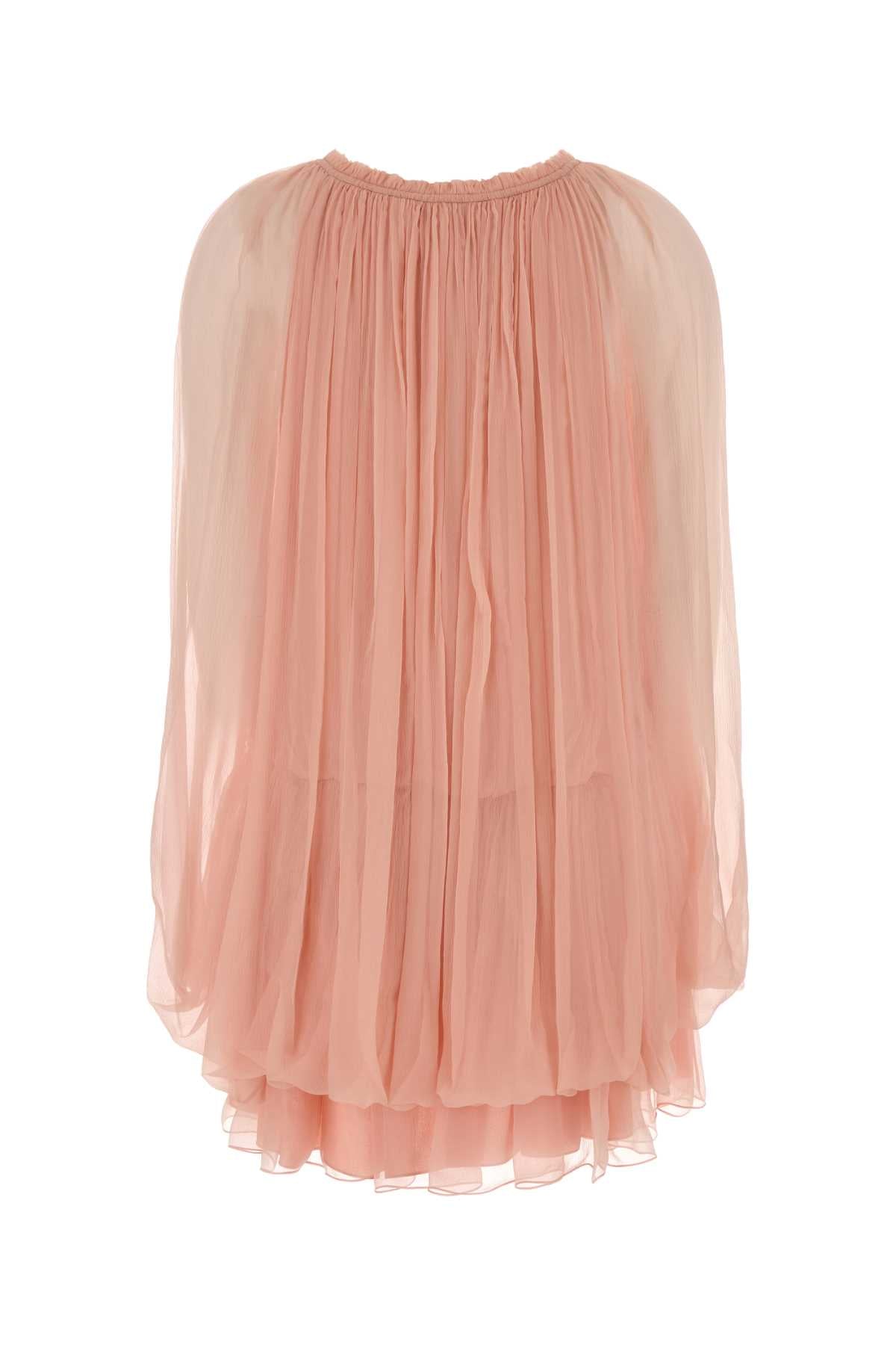 Pink Muslin Mini Dress Abiti