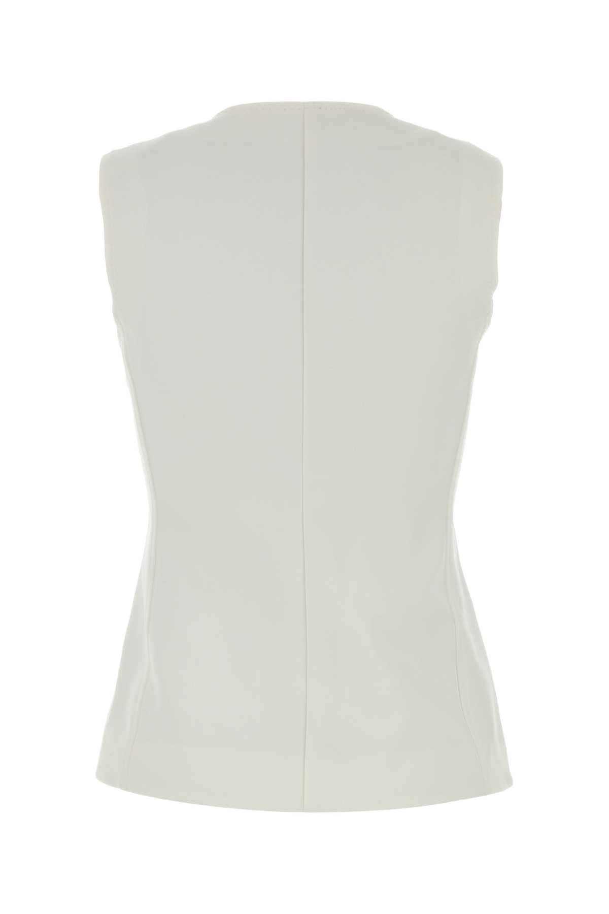 White Jersey Fornovo Vest Bianco Giacche E Gilet