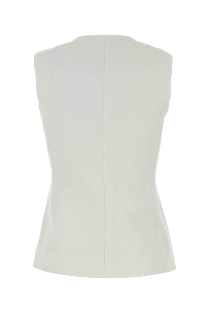 White Jersey Fornovo Vest Bianco Giacche E Gilet