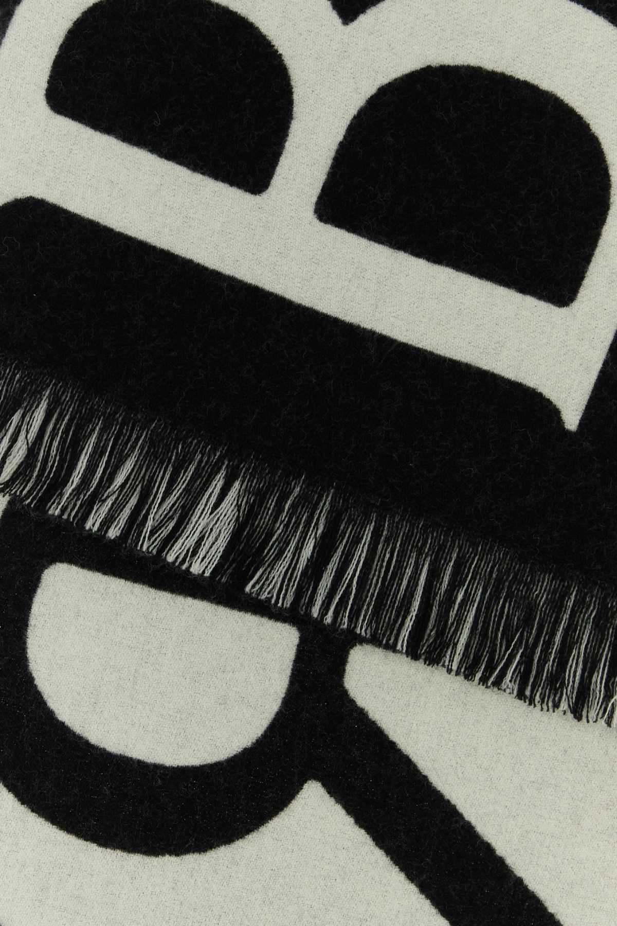 Black Wool Scarf Blackcalico Sciarpe E Foulard