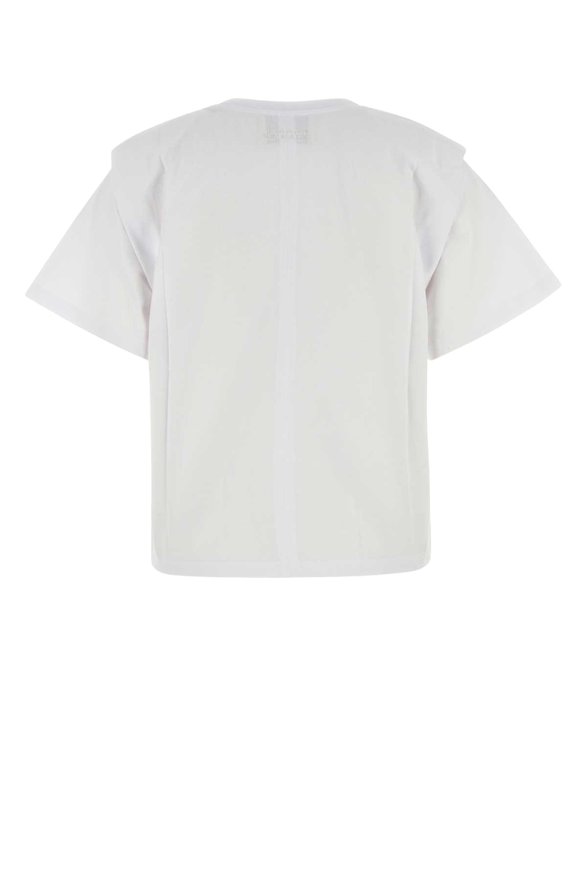 White Cotton Zelitos T-Shirt Exterior