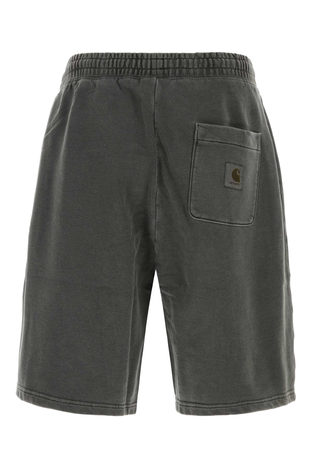Graphite Cotton Nelson Sweat Short Blackgarmentdyed Exterior