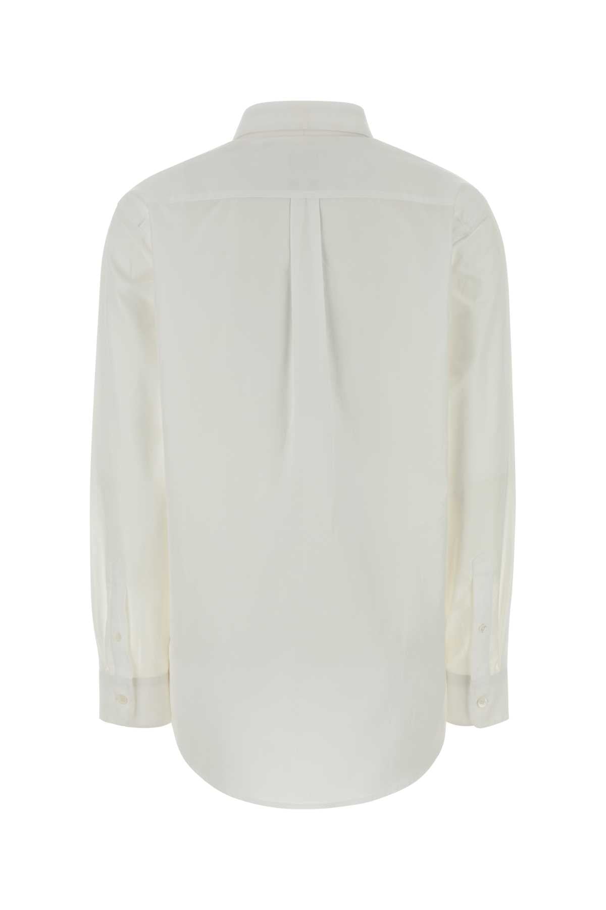 White Poplin Shirt Blanc Coton Biologique Camicie