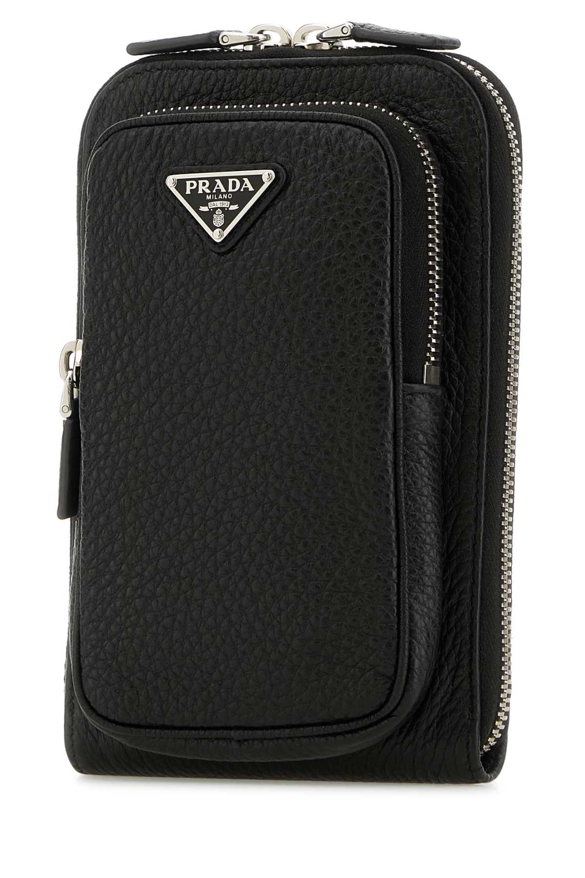 Black Leather Phone Case Nero Calfleather Cover