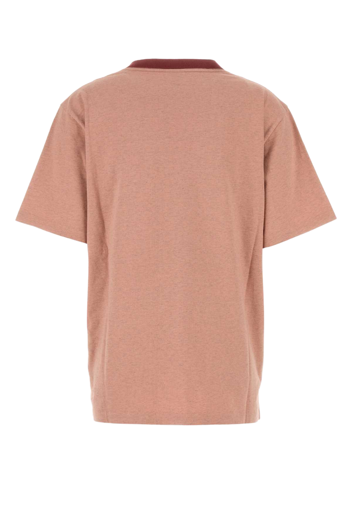 Melange Dark Pink Cotton T-Shirt Petalpink Exterior