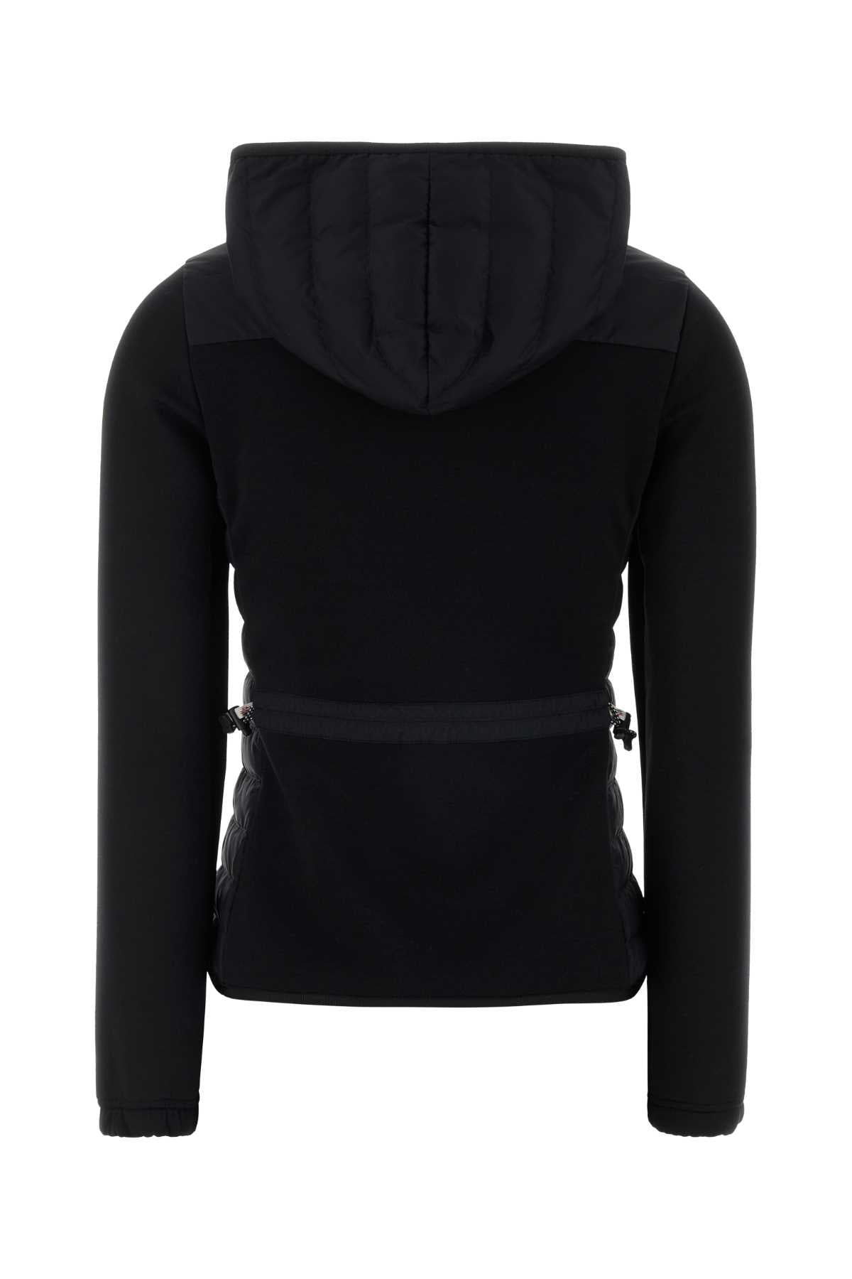 Black Stretch Polyester Blend Jacket 999 Maglieria