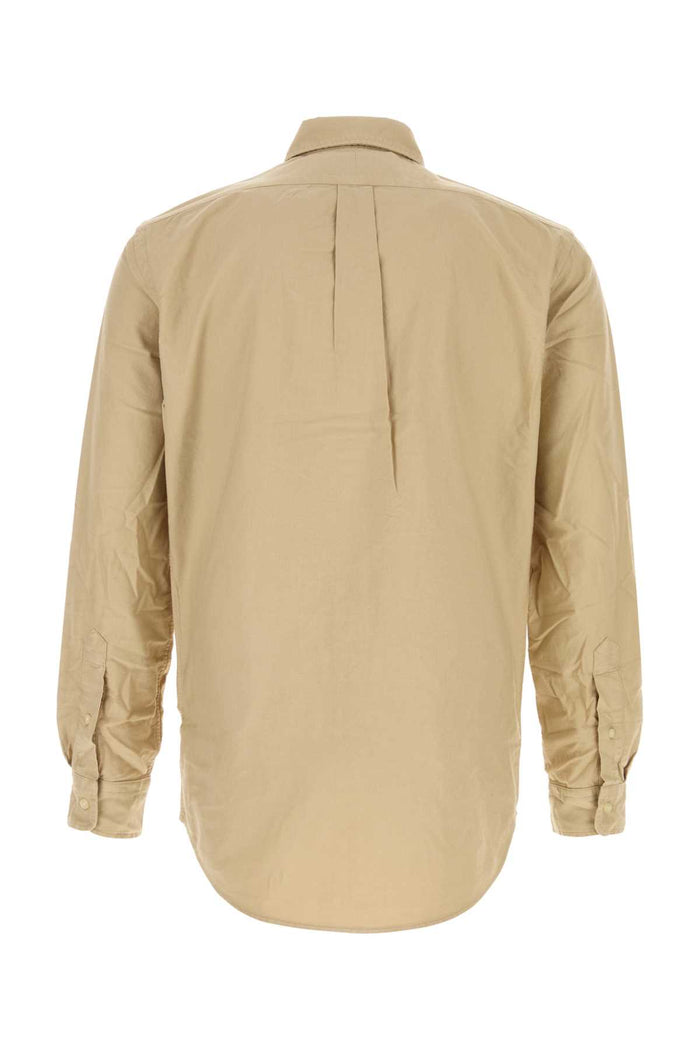 Beige Oxford Shirt Dunetan Exterior: Cotton Camicie
