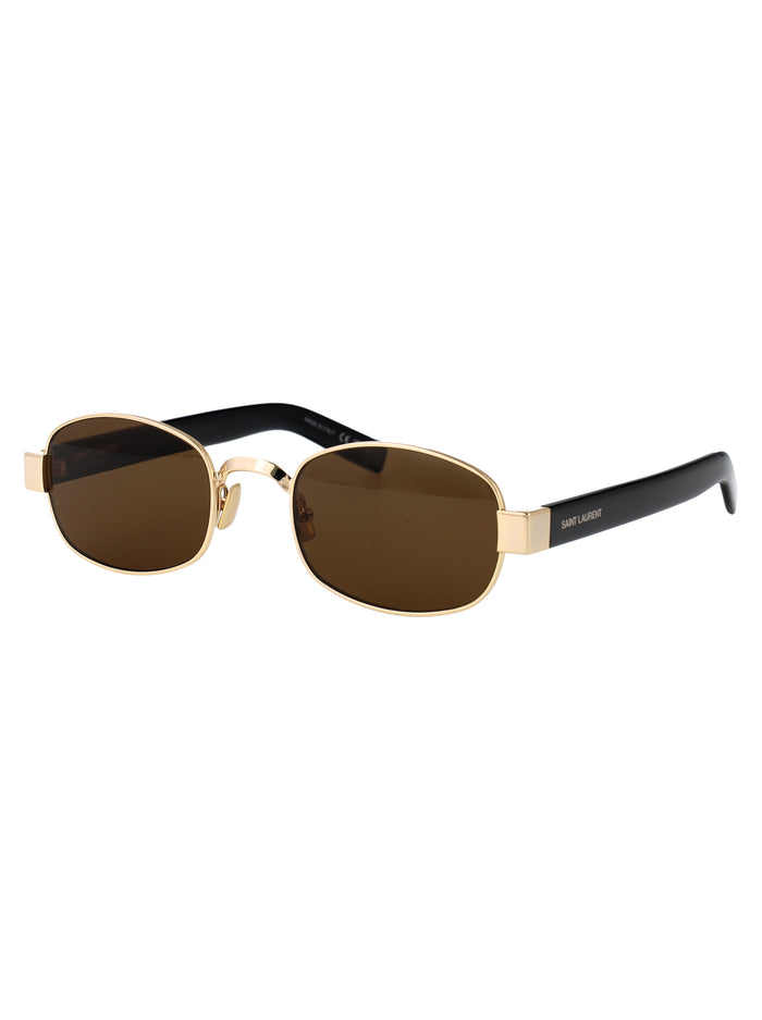 Sl 706 001 Gold-black-brown Metal Sunglasses