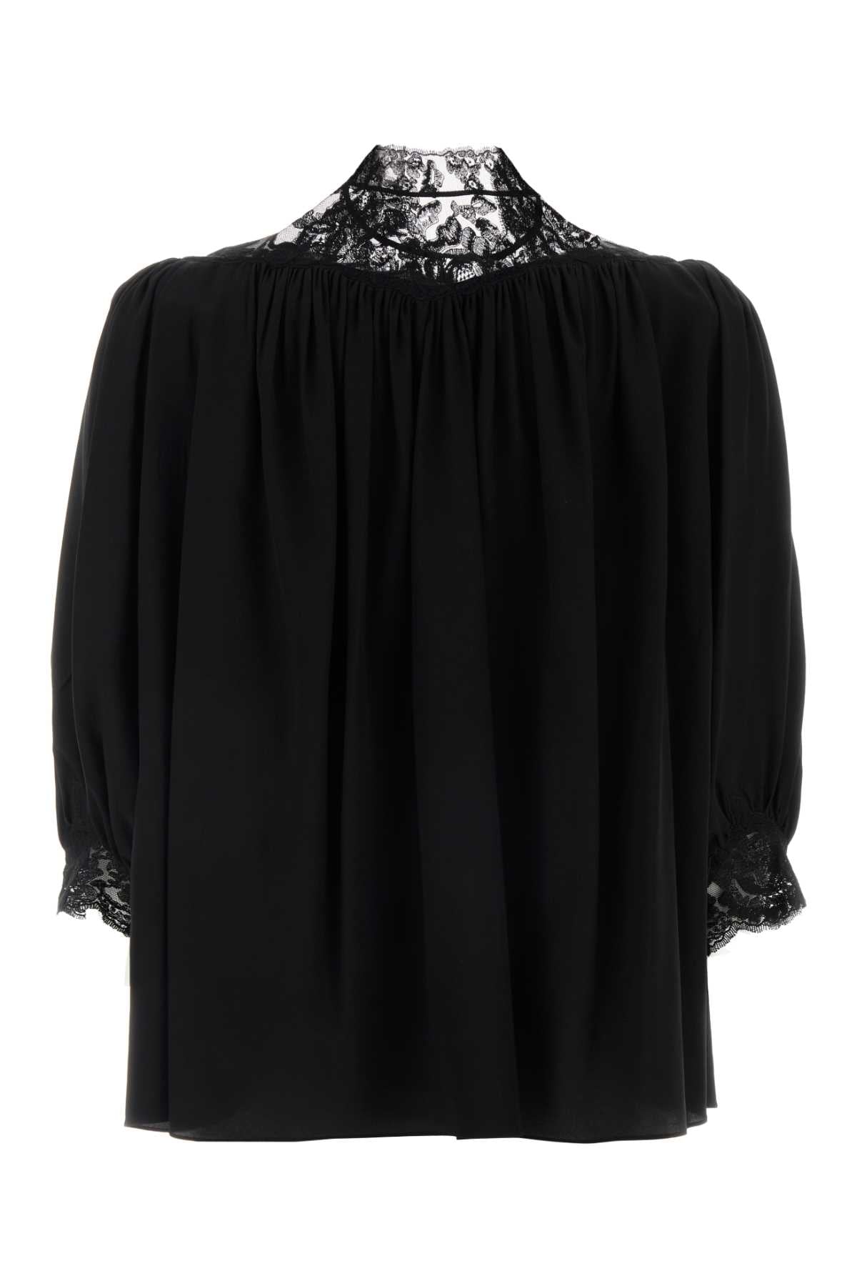 Black Silk Blouse Maglieria