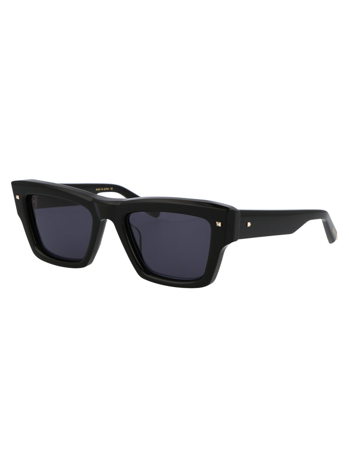 Xxii Black W/dark Grey Acetate Sunglasses