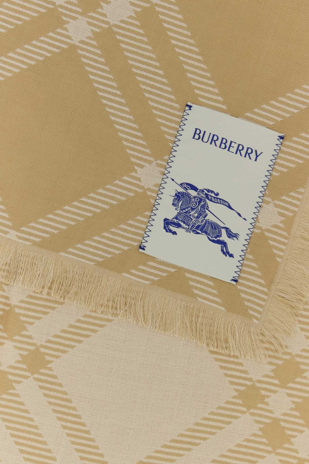 Sandecru Wool Mulberry Silk Sciarpe E Foulard