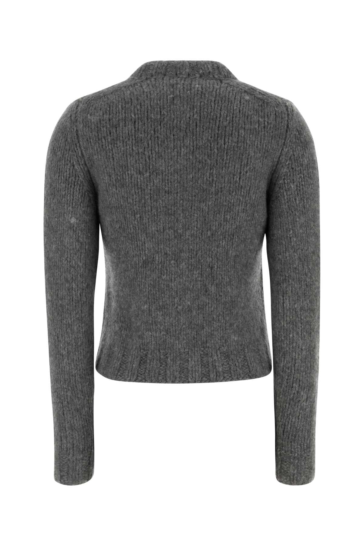 Grey Cashmere Cardigan Grigio Exterior: Maglieria