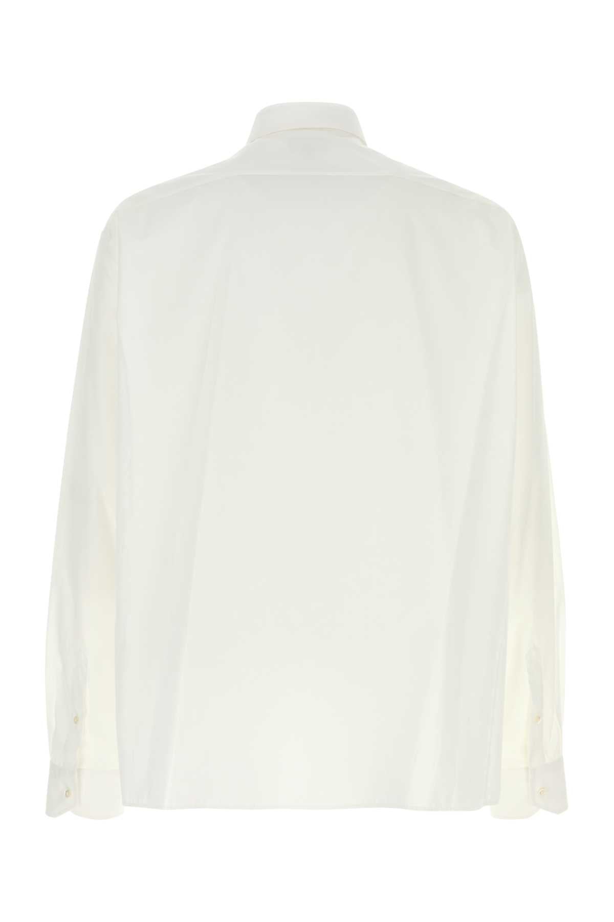 White Poplin Shirt Exterior: Cotton Camicie