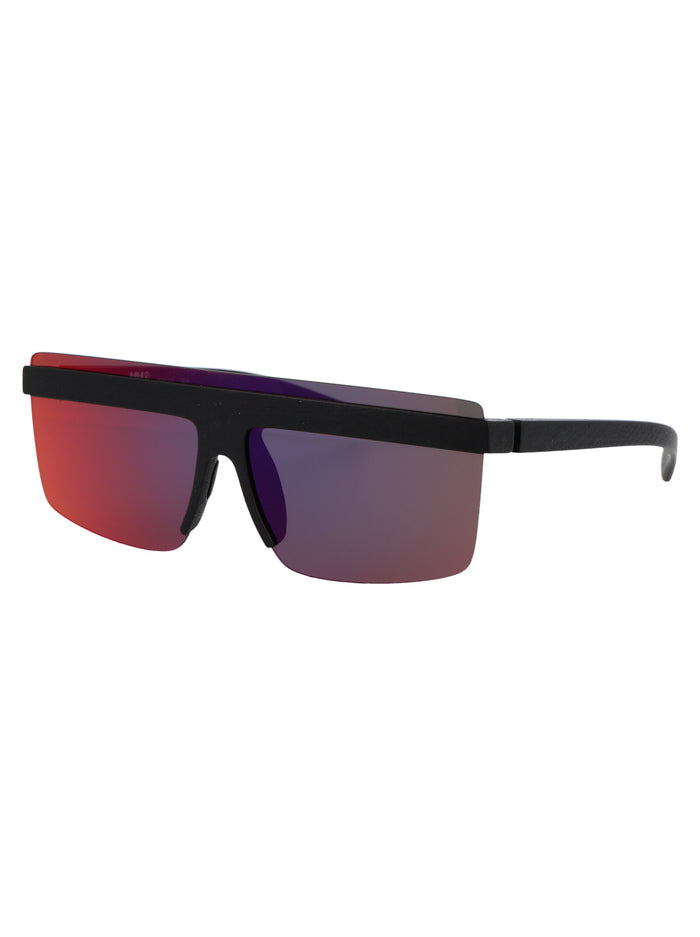 Mmcircle002 301 Md1 Pitch Black | Ir/f Shield Acetate Sunglasses