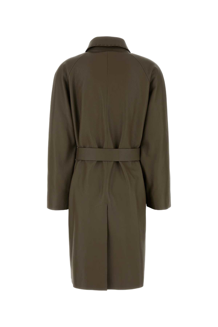 Mud Leather Coat Wood Giacche In Pelle
