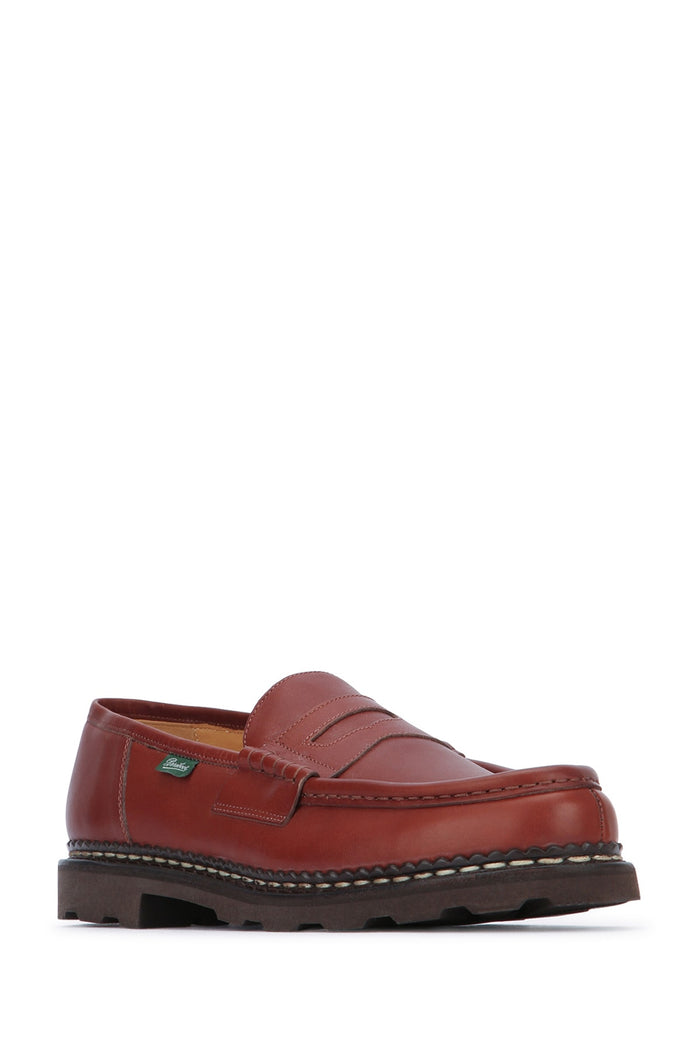 Reims Marron Leather Mocassini