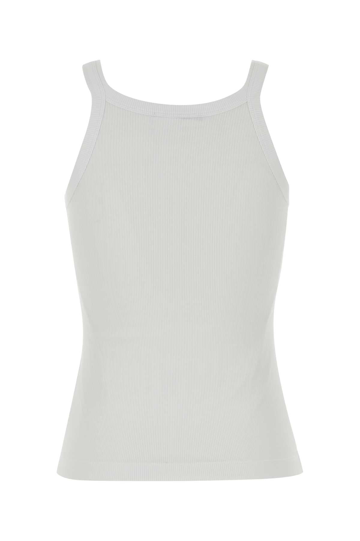 White Exterior: Cotton Elastane Maglie