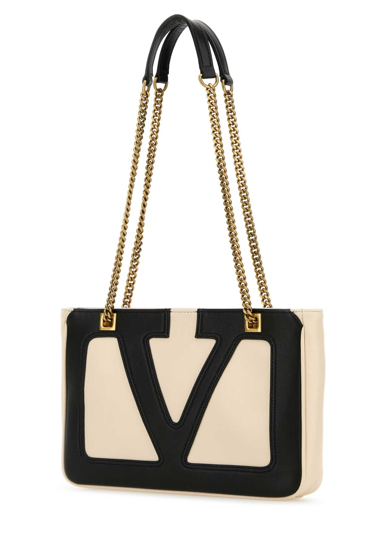 Ivory Nappa Leather Small Viva Superstar Shoulder Bag Butterwhitenero Borse A Mano