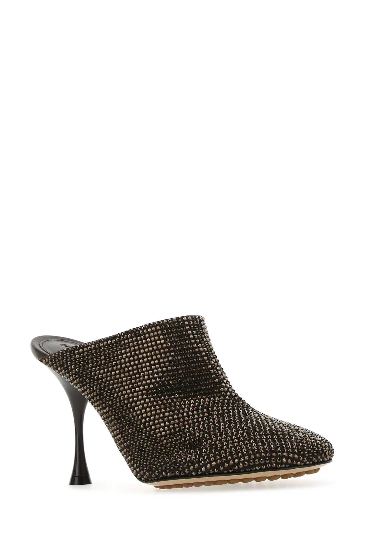 Embellished Suede Sparkle Dot Sock Mules 2113 Scarpe Con Tacco