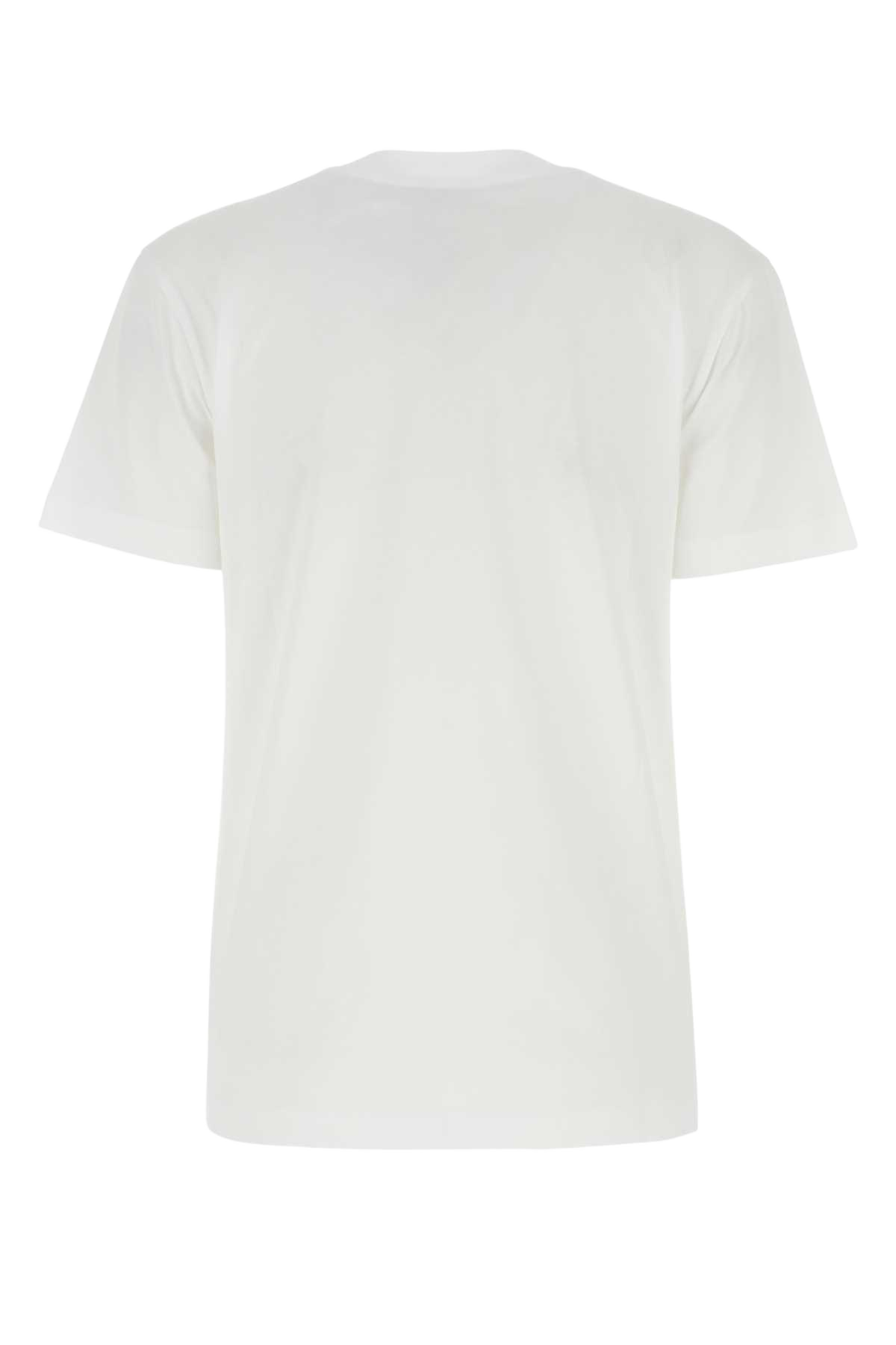 White Cotton T-Shirt 001w Co -