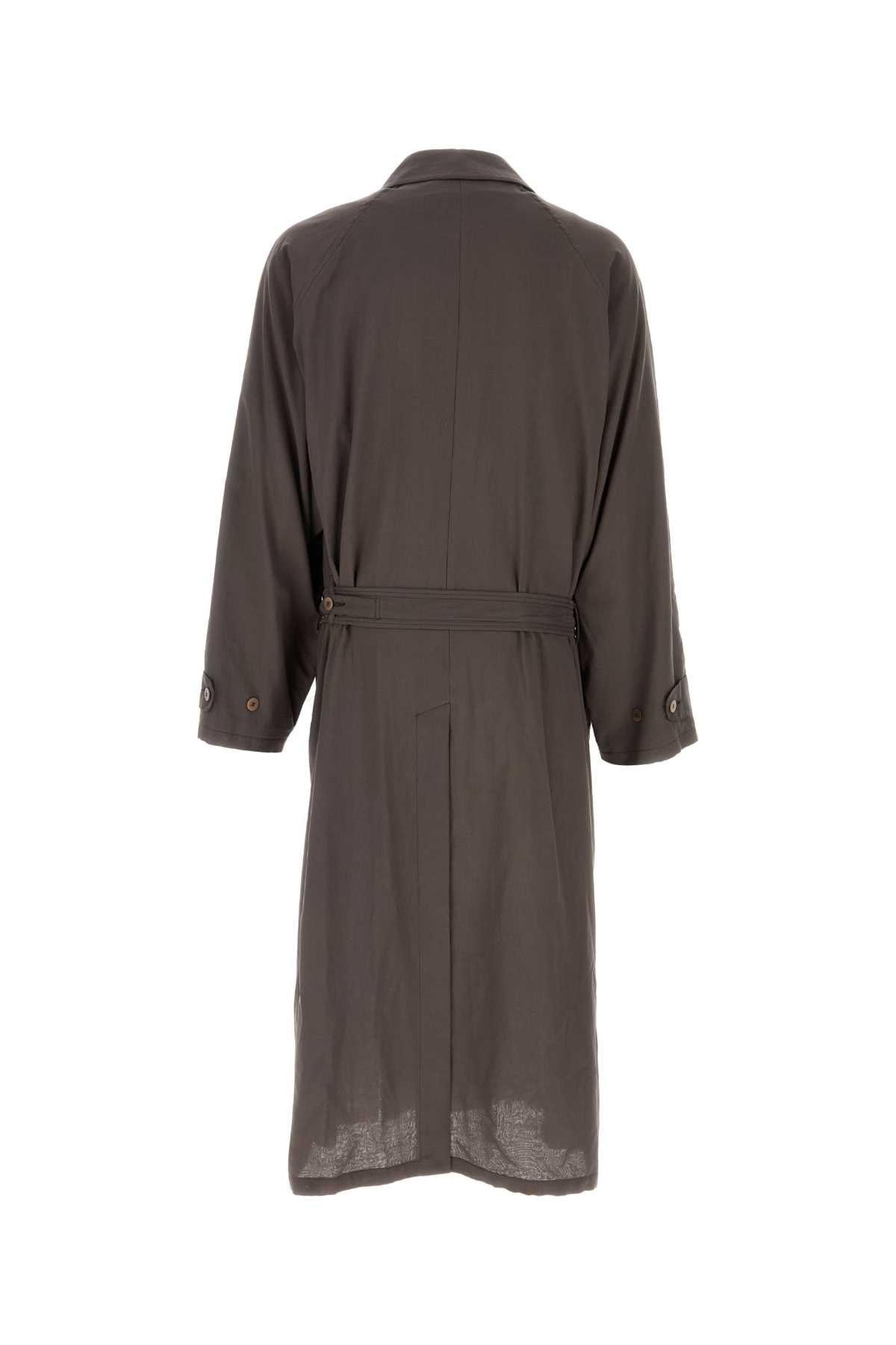 Chocolate Cotton La Sapienza Trench Coat Taupe