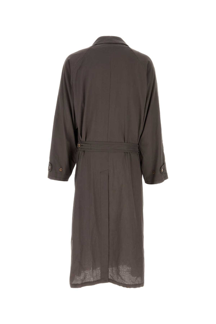 Chocolate Cotton La Sapienza Trench Coat Taupe