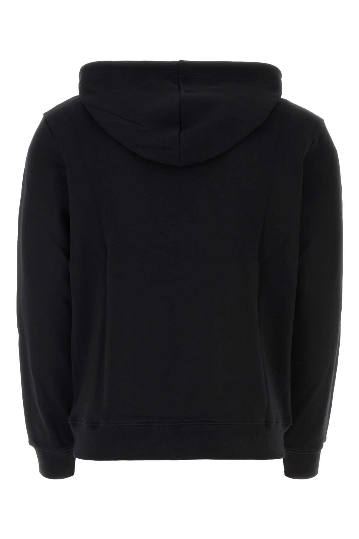Black Cotton Sweatshirt Noir Exterior: Felpe