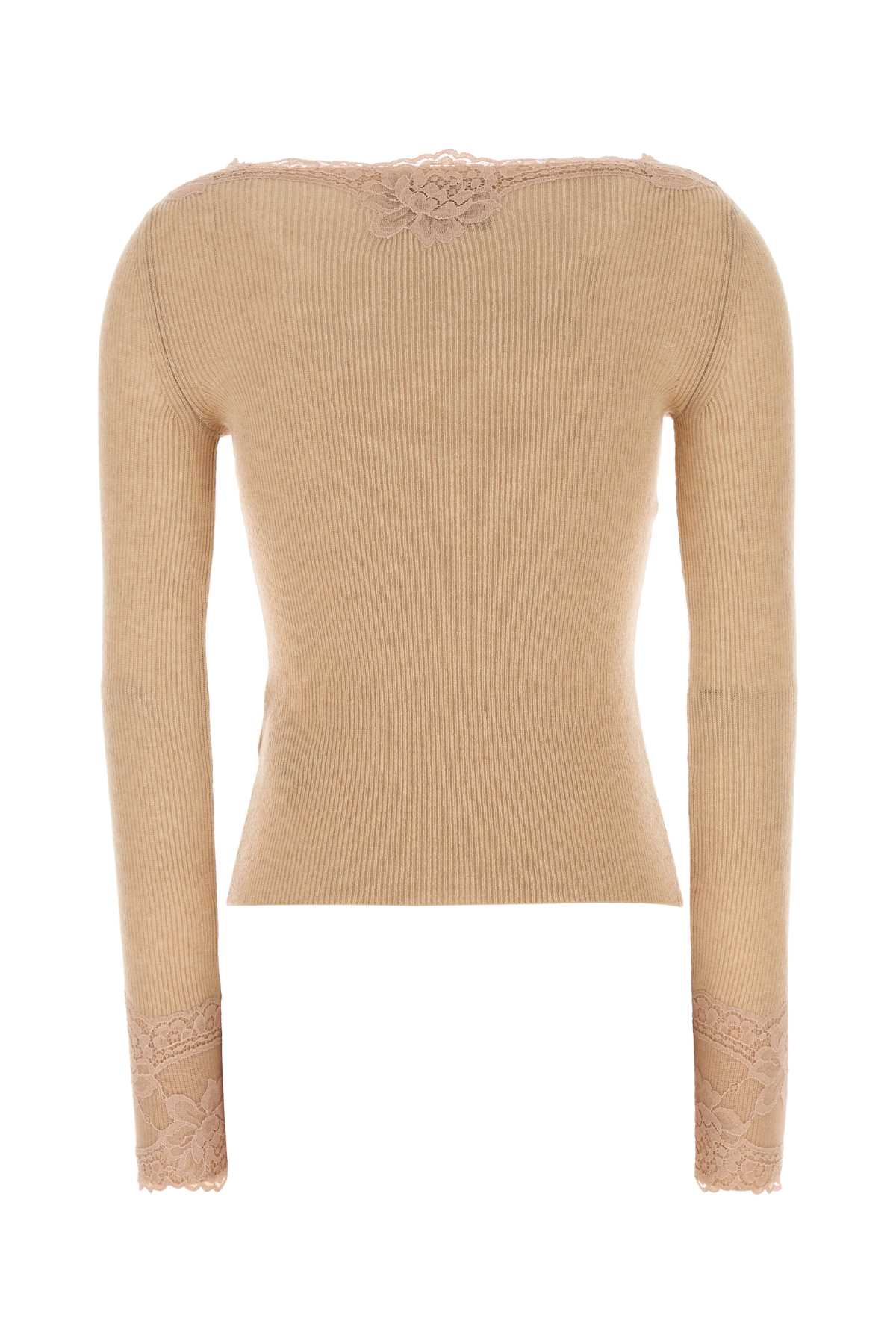 Skin Pink Cashmere T-Shirt Alabasterrosedust Exterior
