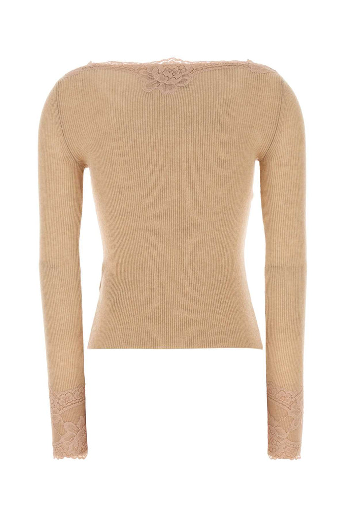 Skin Pink Cashmere T-Shirt Alabasterrosedust Exterior