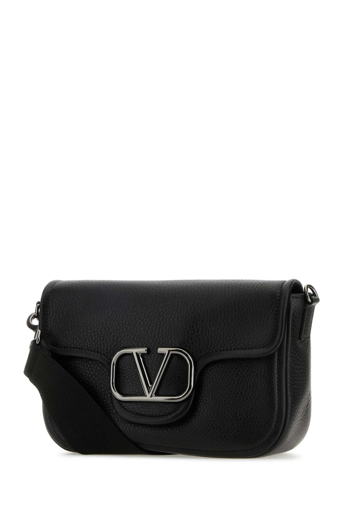 Black Leather Vlogo Crossbody Bag Neronero Borse A Tracolla