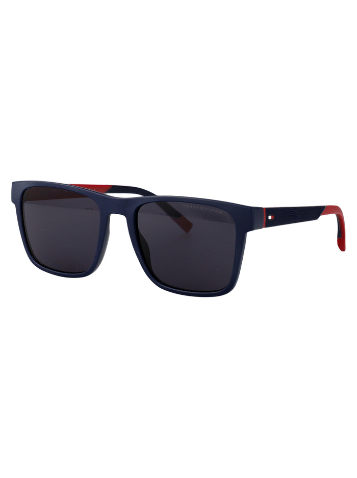 Th 2144-S Blue Red Acetate Sunglasses