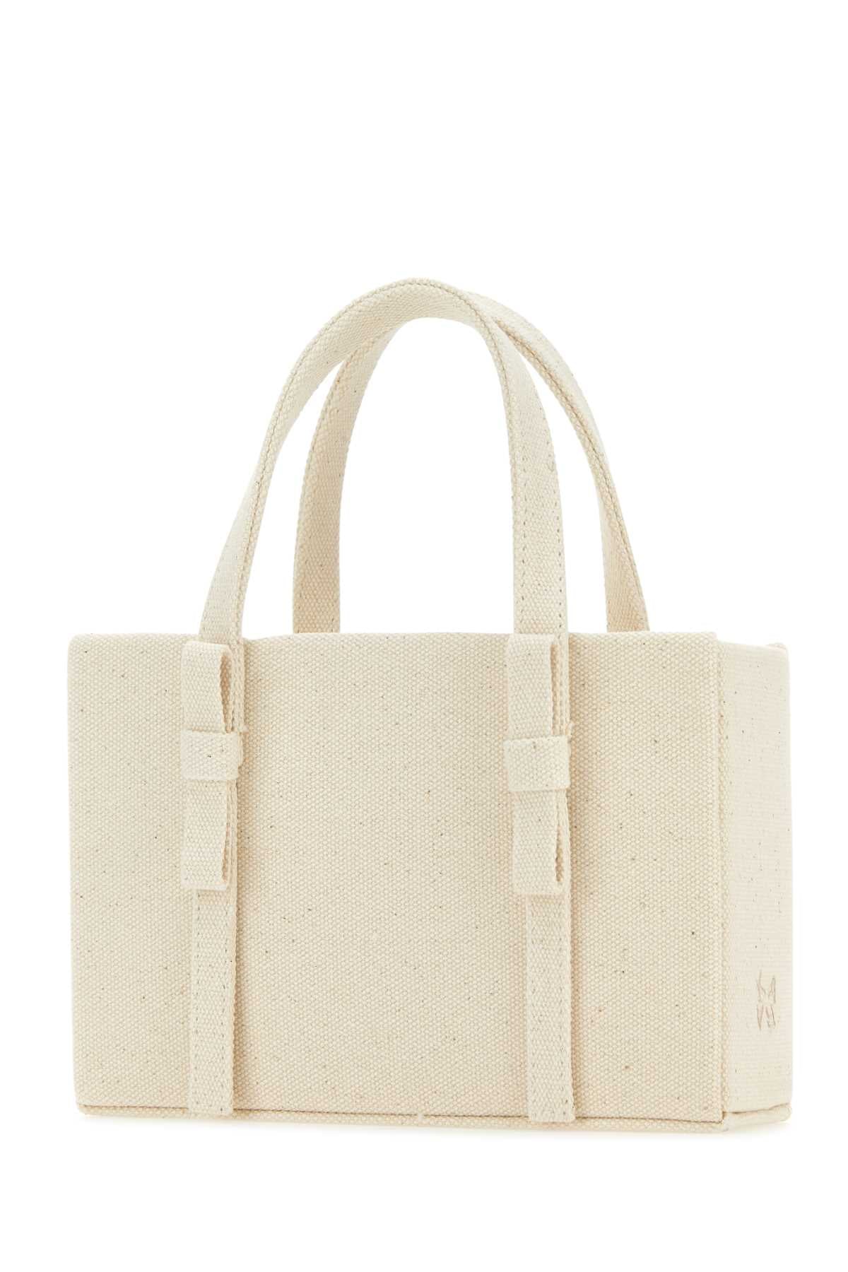 Ivory Canvas Handbag Borse A Mano