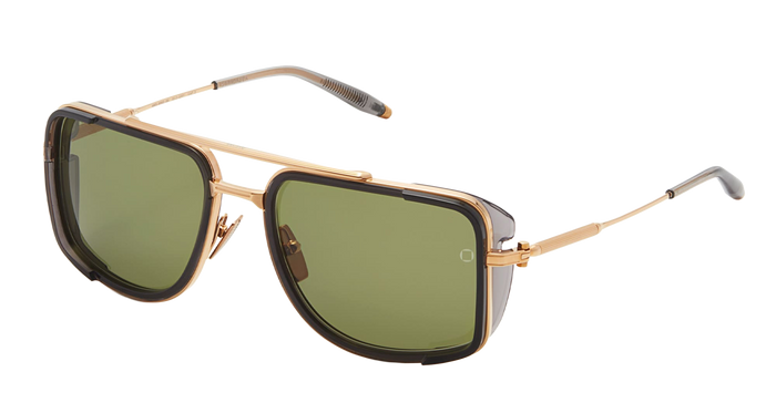 Stargazer - Gold Dark Grey Crystal Nd Acetate Sunglasses