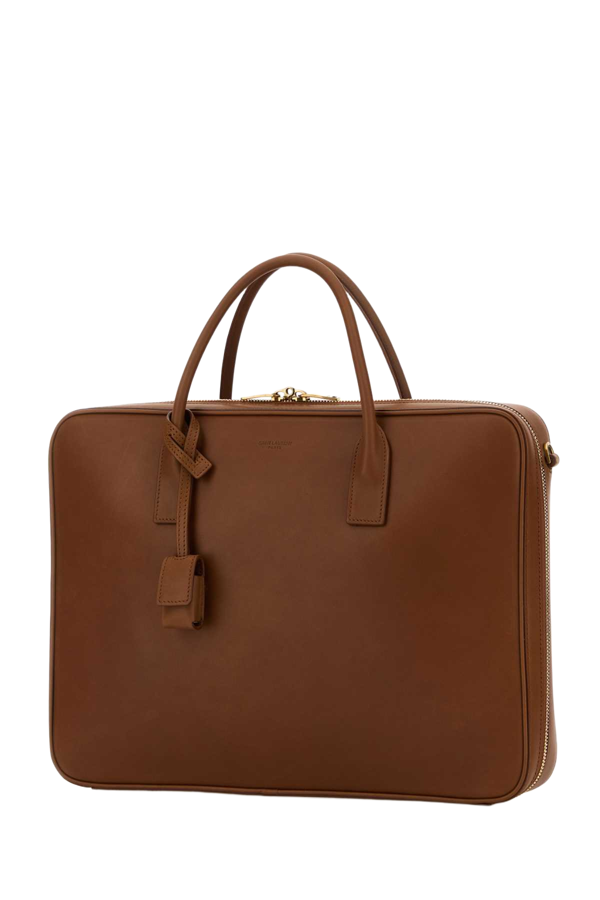 Caramel Leather Briefcase Brick Ventiquattrore