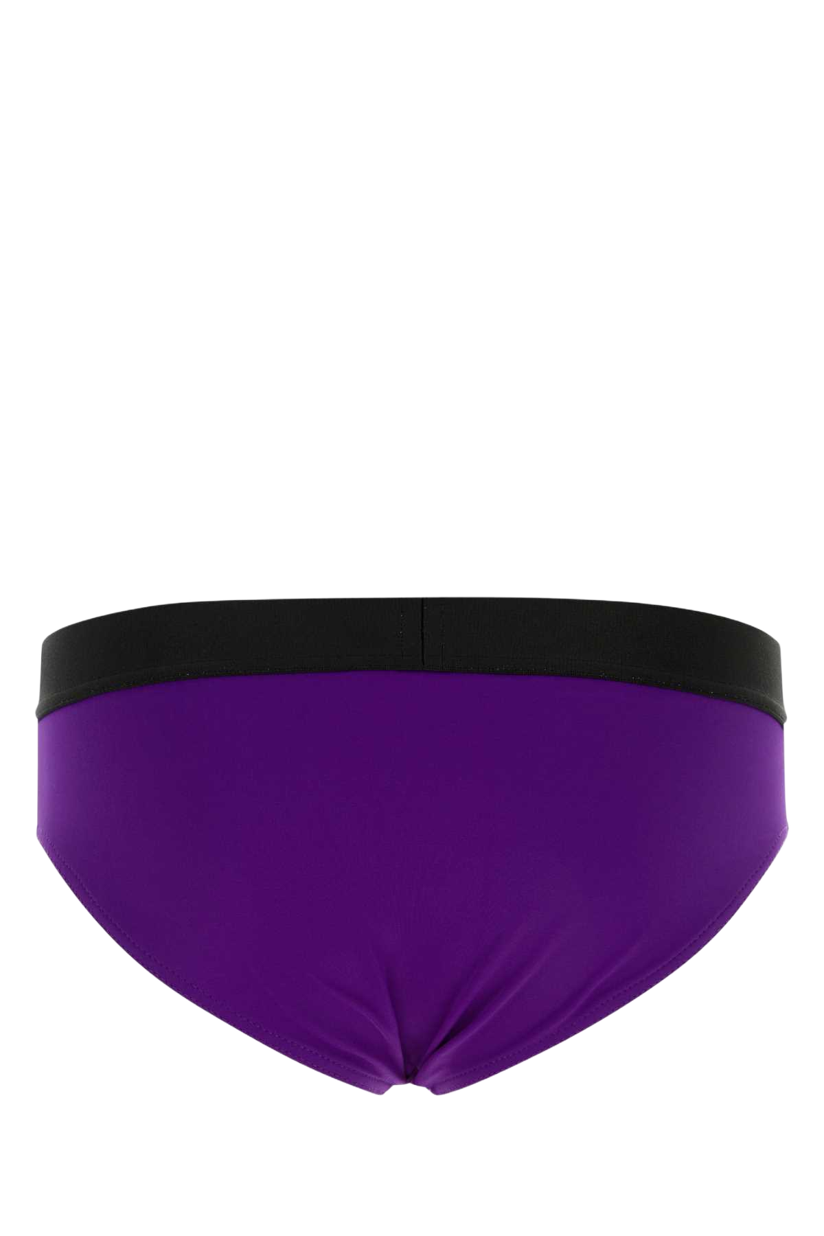Purple Stretch Nylon Swimming Brief Exterior: Elastane Costumi Da Bagno