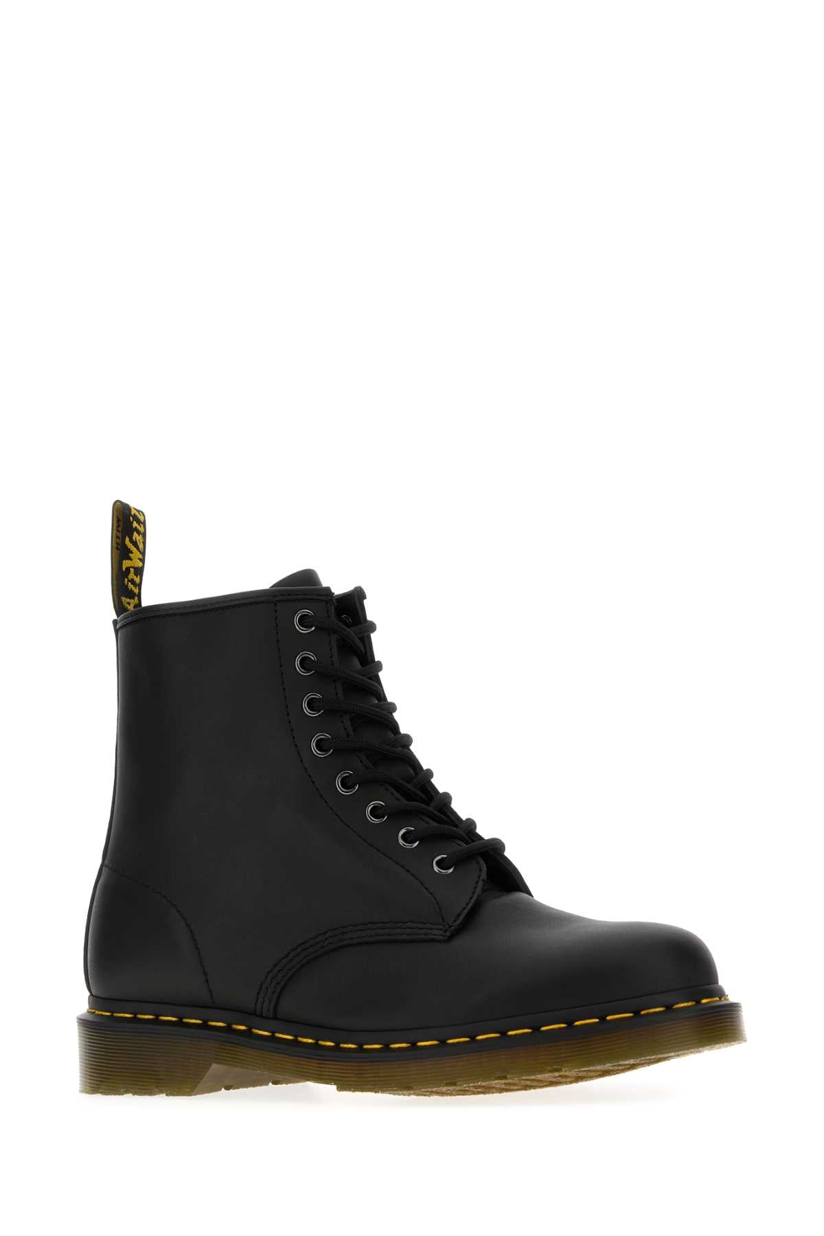 Black Nappa Leather Ankle Boots Blacknappa Stivali
