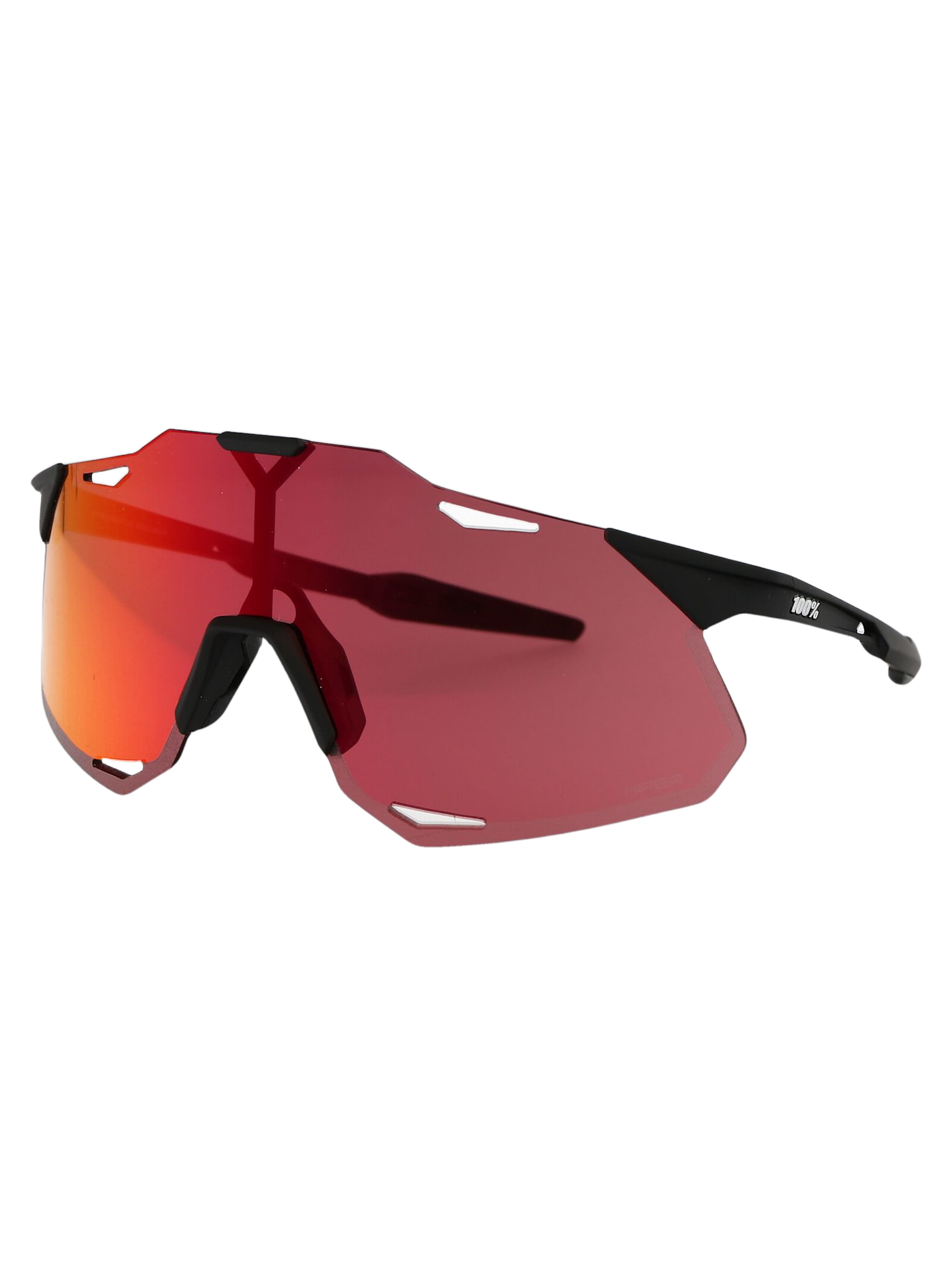 Hypercraft Xs Soft Tact Black - Hiper Red Multilayer Mirror Lens Acetate Sunglasses