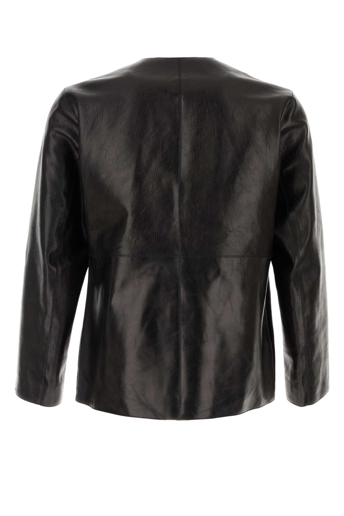 Black Leather Jacket Giacche In Pelle