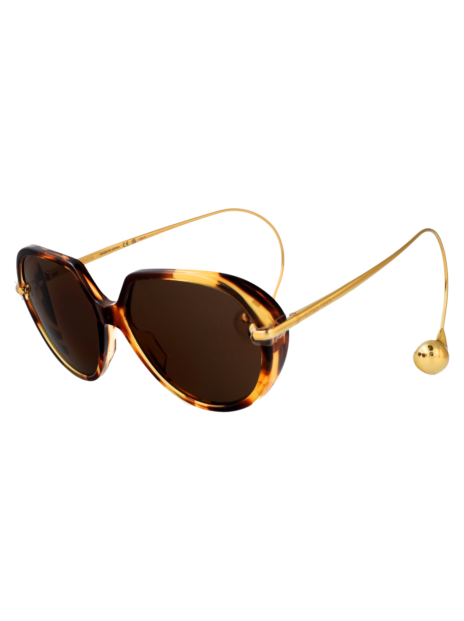 Havana-gold-brown Recycled Acetate Sunglasses