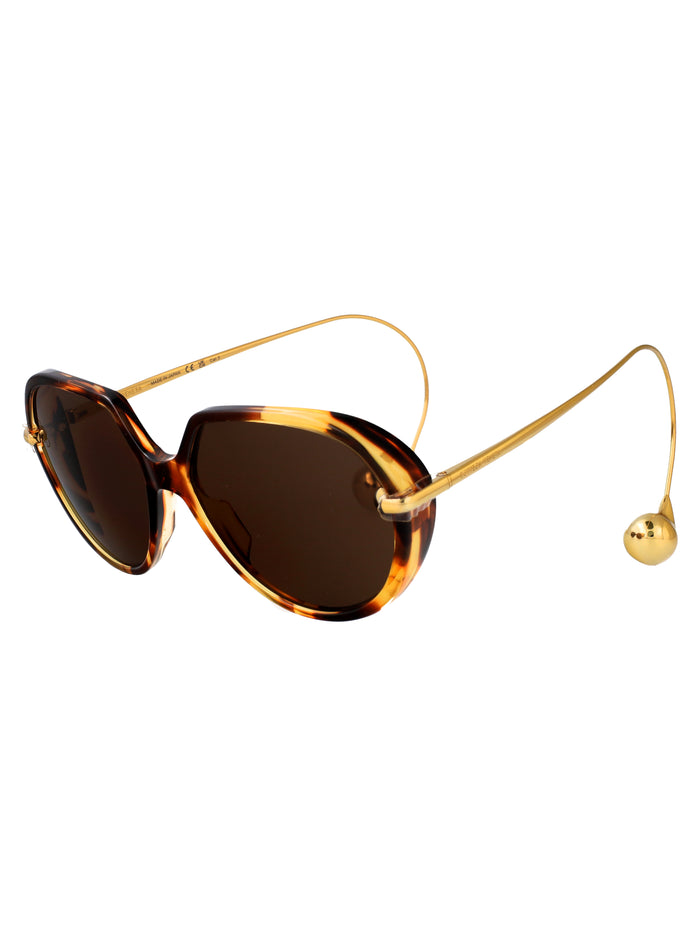 Havana-gold-brown Recycled Acetate Sunglasses