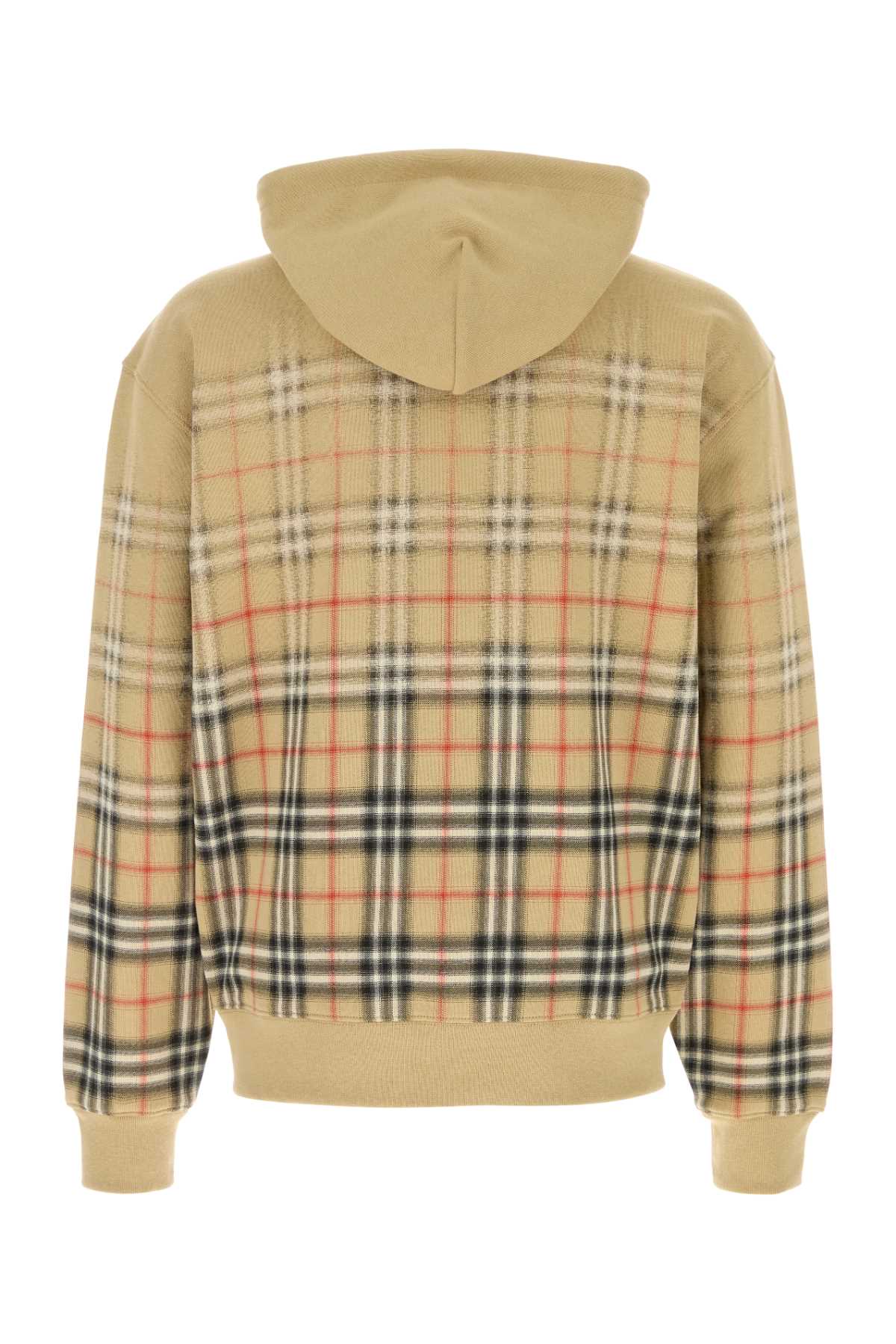 Beige Cotton Sweatshirt Sand Felpe
