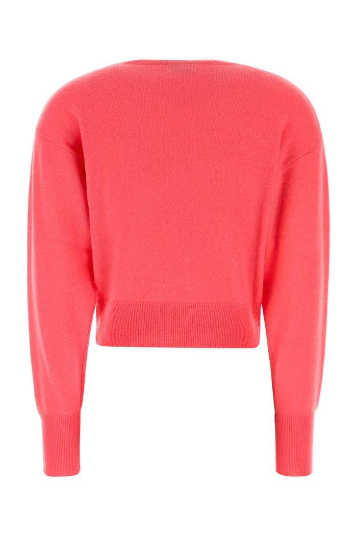 Fuchsia Cashmere Menorca Sweater Rose Exterior: Organic Felpe