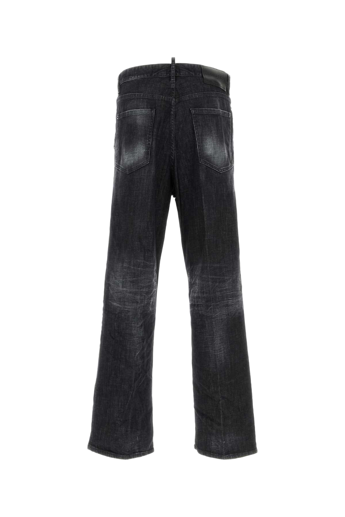 Black Stretch Denim Loose Jeans Co Ea