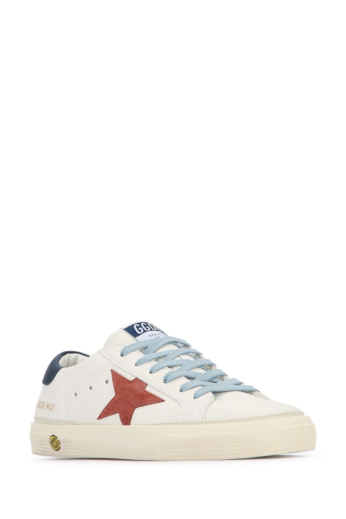 May Nappa Upper Suede Sta Whiteredblue Leather / Sole: Rubber Sneaker