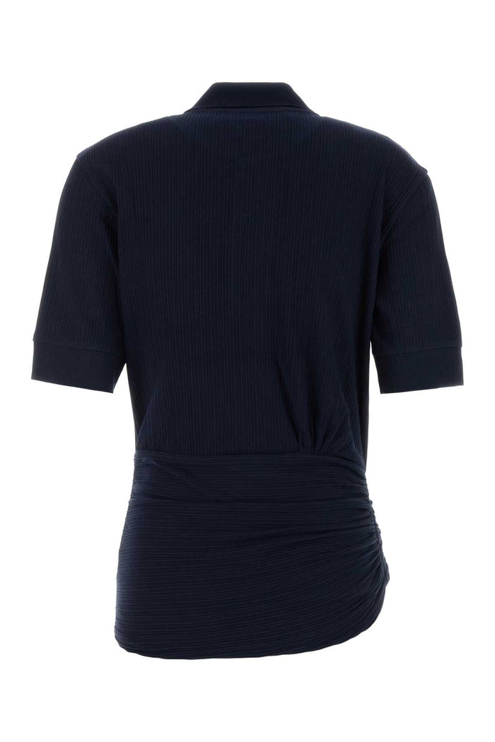 Navy Exterior: Cotton Elastane Polo